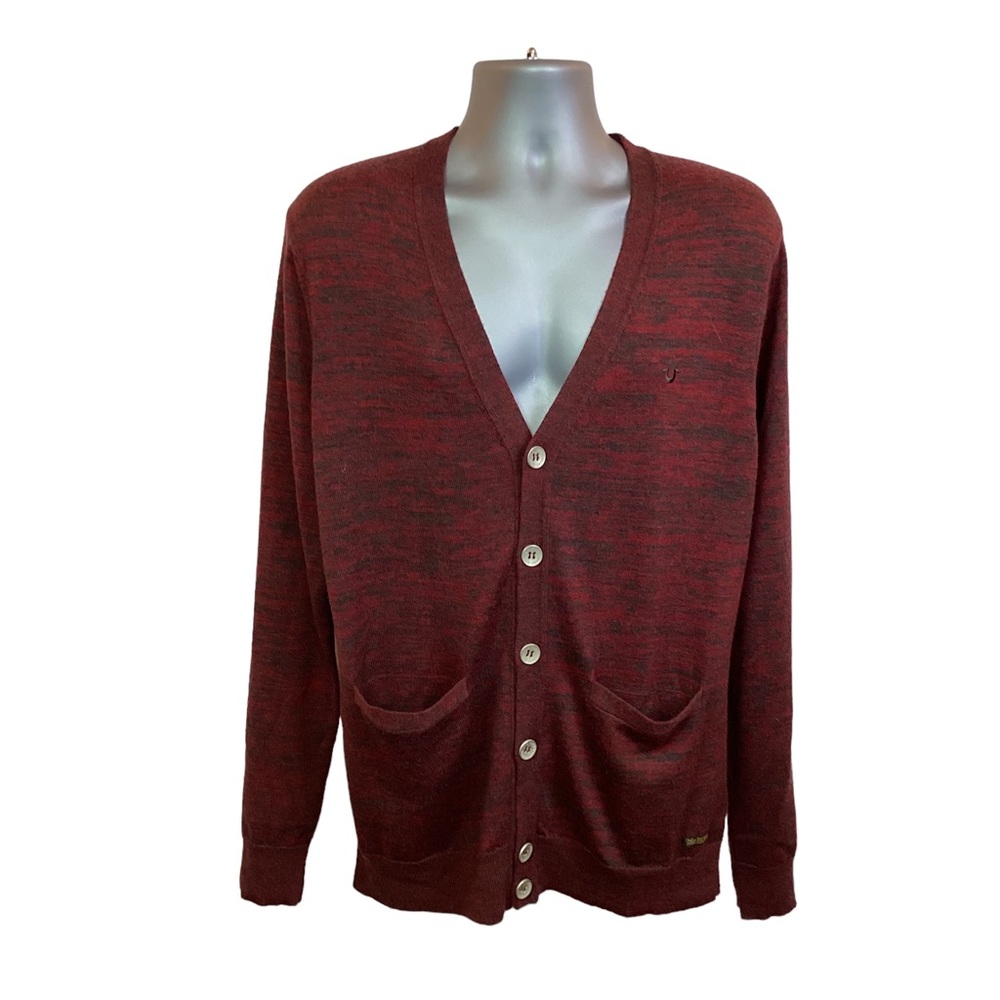 True Religion Wool Cardigan Button